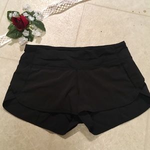 Lululemon Black Speed Athletic Shorts Size Small